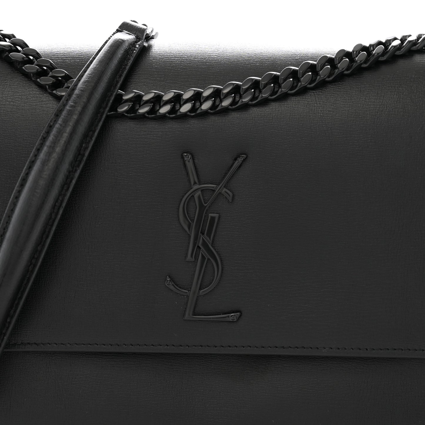 Calfskin Large Monogram Monochrome Sunset Black