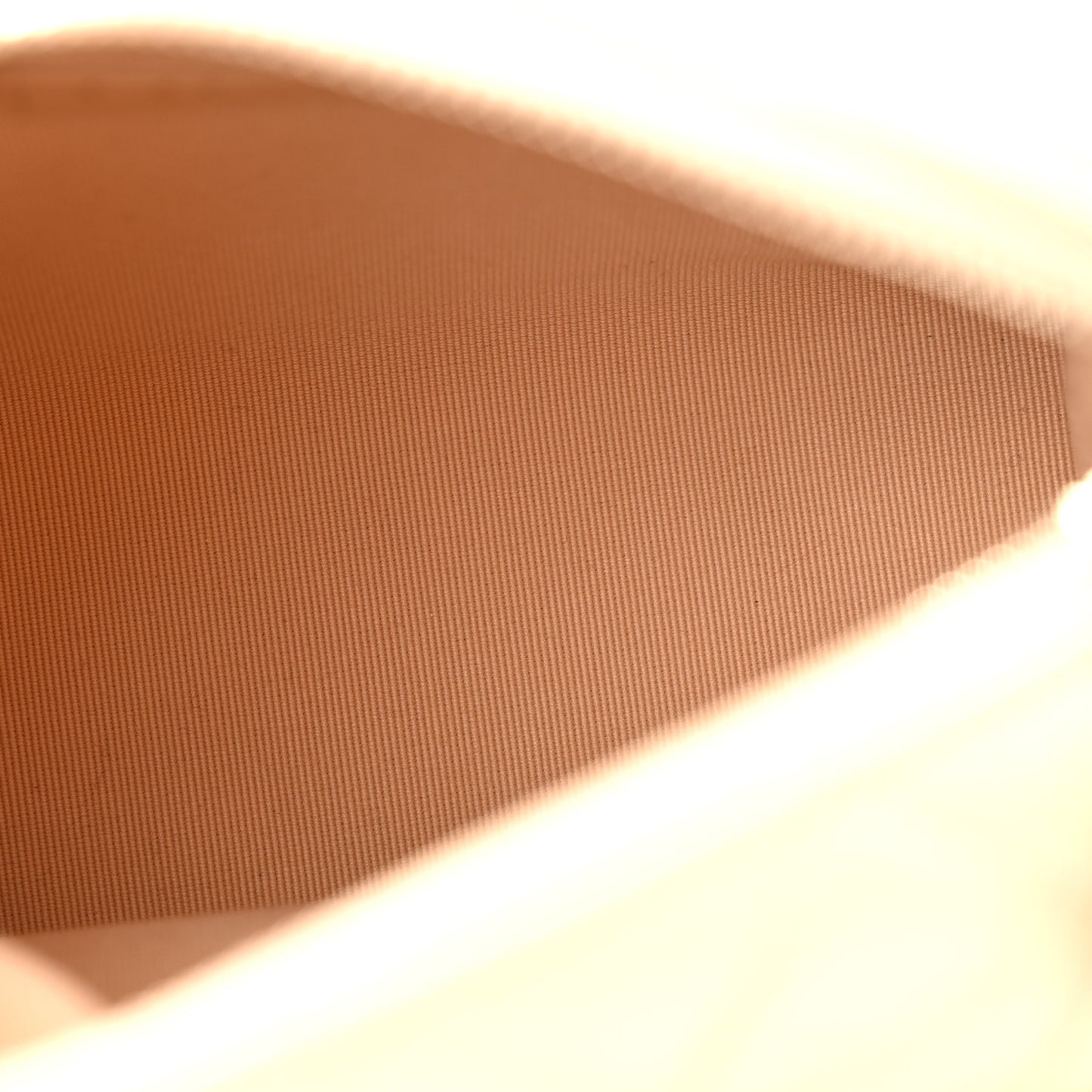 Shiny Crumpled Lambskin Quilted Small Preppy Pocket Camera Case Beige