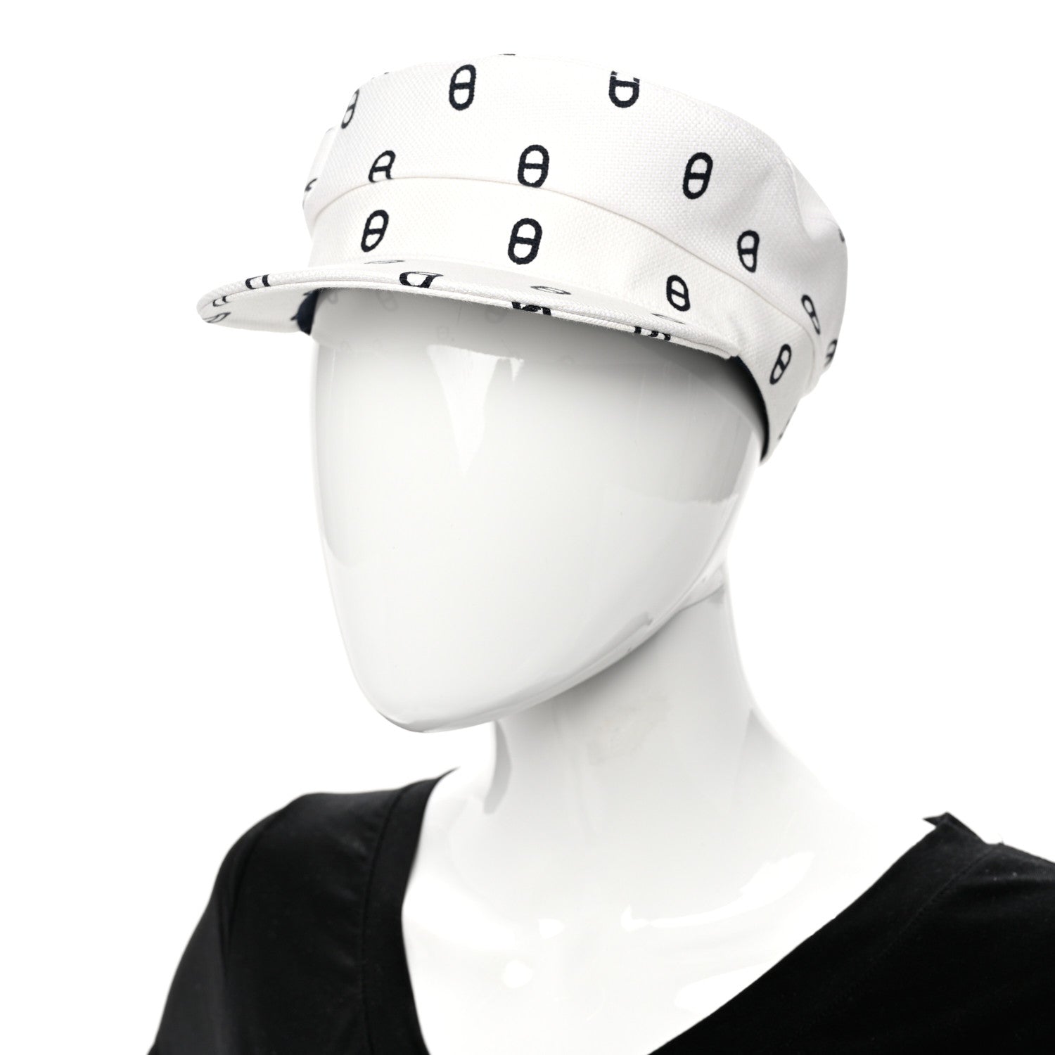 Hermes Canvas Womens Vauban Chaine d'Ancre Cap 57 Blanc Casse 2 of 9