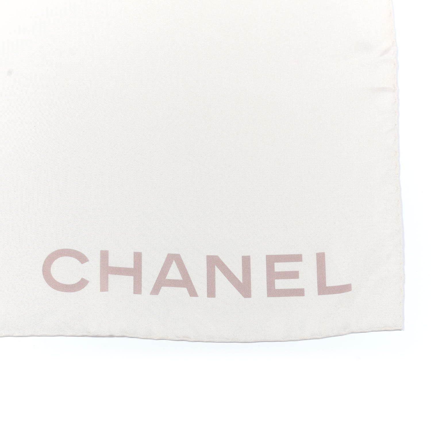 Chanel Cotton CC Logo Square Bandana Black Beige 5 of 5