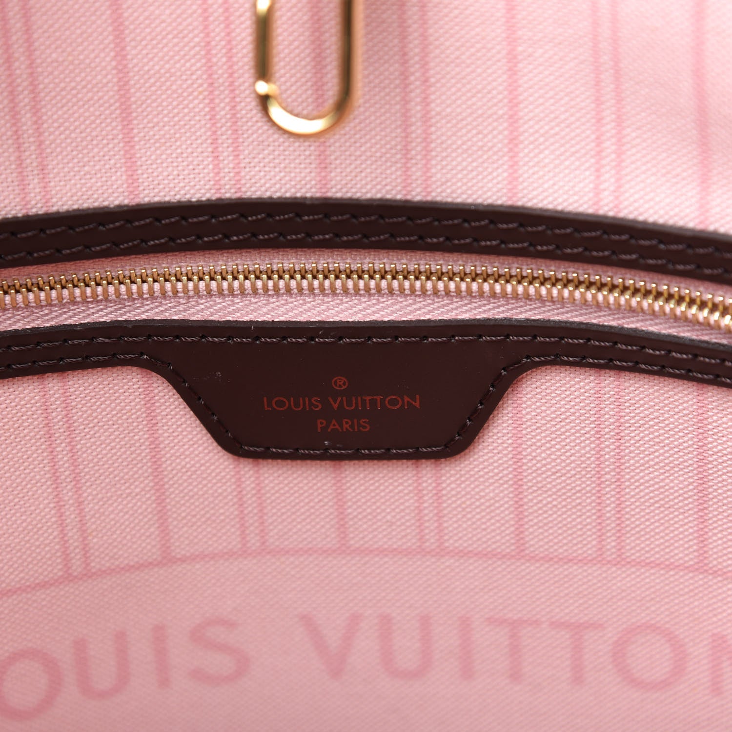 Louis Vuitton Damier Ebene Neo Neverfull MM Rose Ballerine 8 of 11