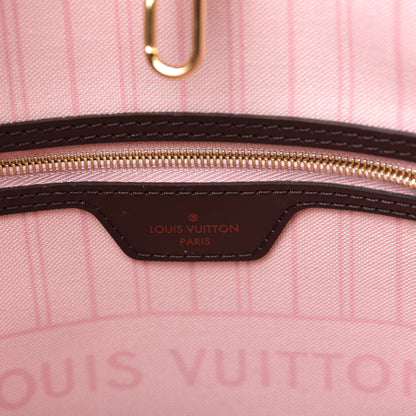 Louis Vuitton Damier Ebene Neo Neverfull MM Rose Ballerine 8 of 11