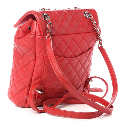 Chanel Lambskin Quilted Small Urban Spirit Backpack Red 3 of 13