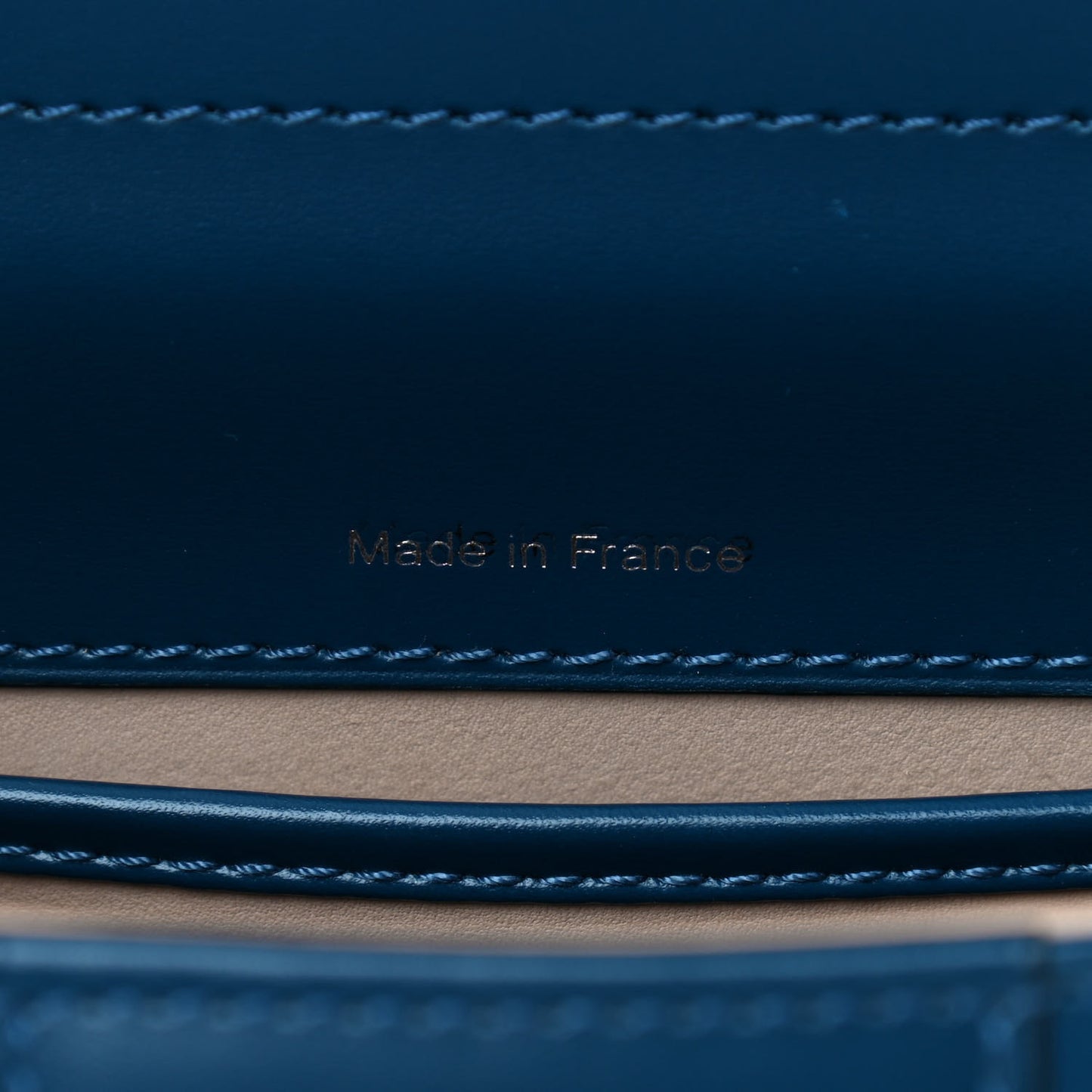 Box Calfskin Mini Brillant Satchel Blue De Prusse