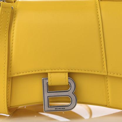 Balenciaga Shiny Box Calfskin Hourglass Top Handle Bag XS Yellow 9 of 9