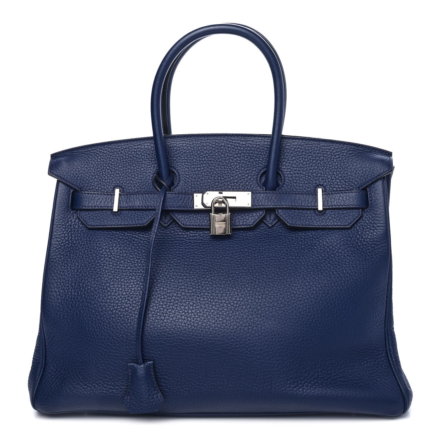 Hermes Taurillon Clemence Birkin 35 Bleu Saphir 1 of 10