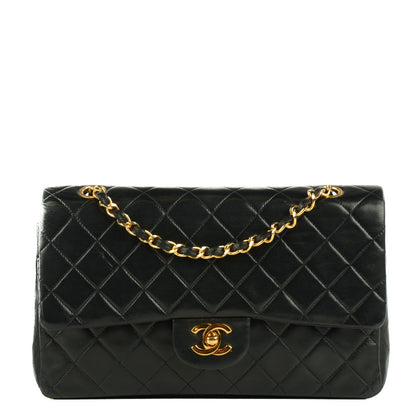Chanel Lambskin Quilted Medium Double Flap Black 1 of 11
