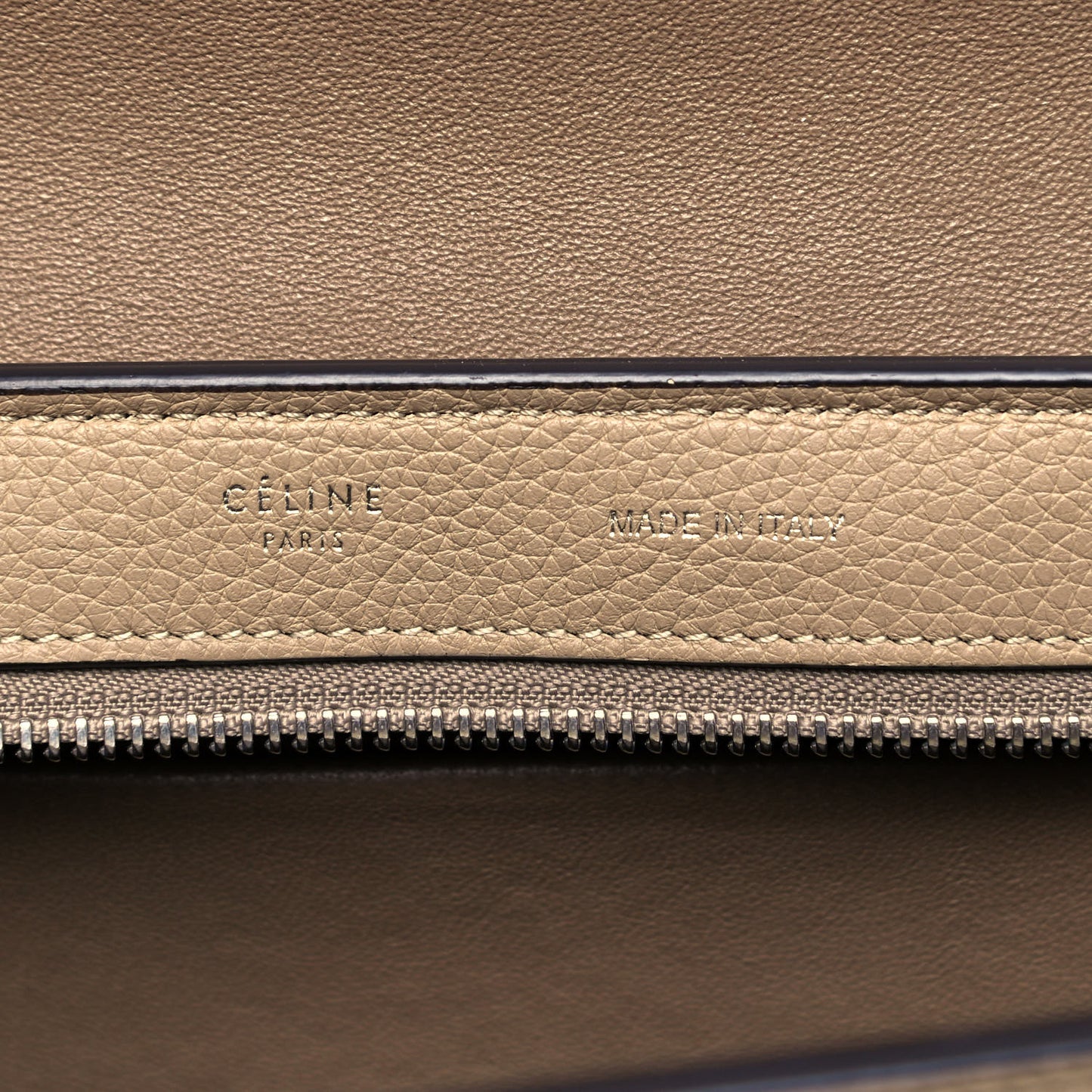 Drummed Calfskin Suede Small Trapeze Dune