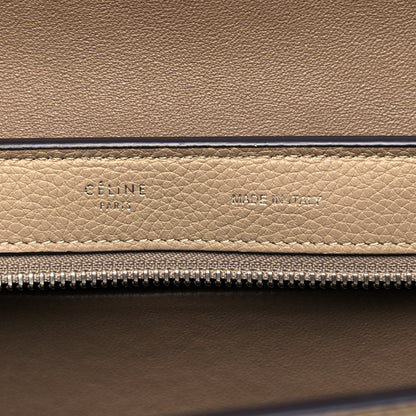 Celine Drummed Calfskin Suede Small Trapeze Dune 9 of 9