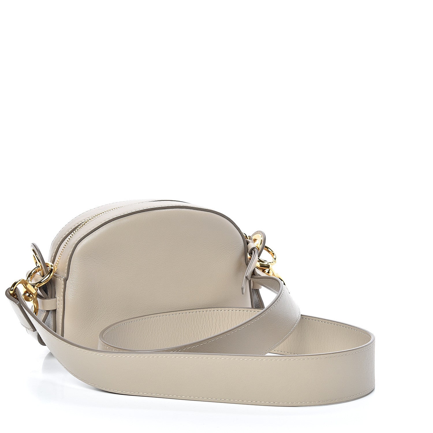 Chloe Smooth Calfskin Little Horses Embroidered Shoulder Bag Pastel Grey 3 of 10