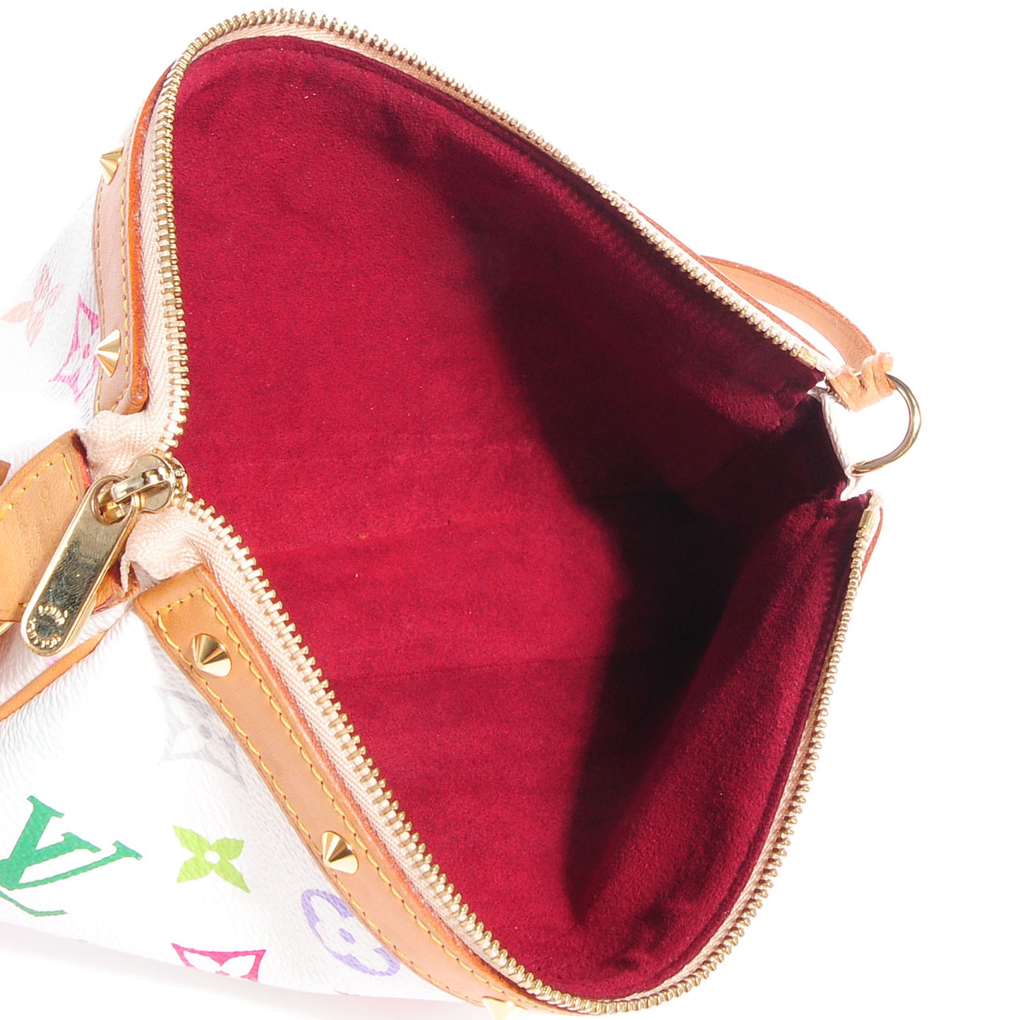 Monogram Multicolor Pochette Accessories White