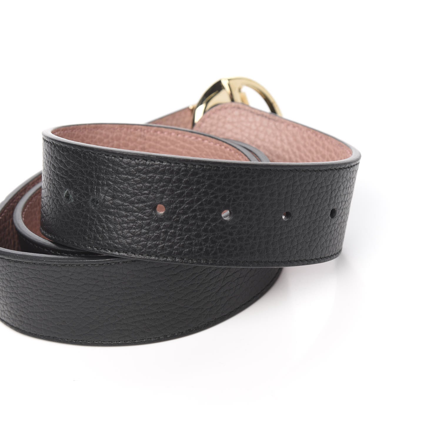 Gucci Calfskin 1973 Reversible Belt 90 36 Black Pink 5 of 7