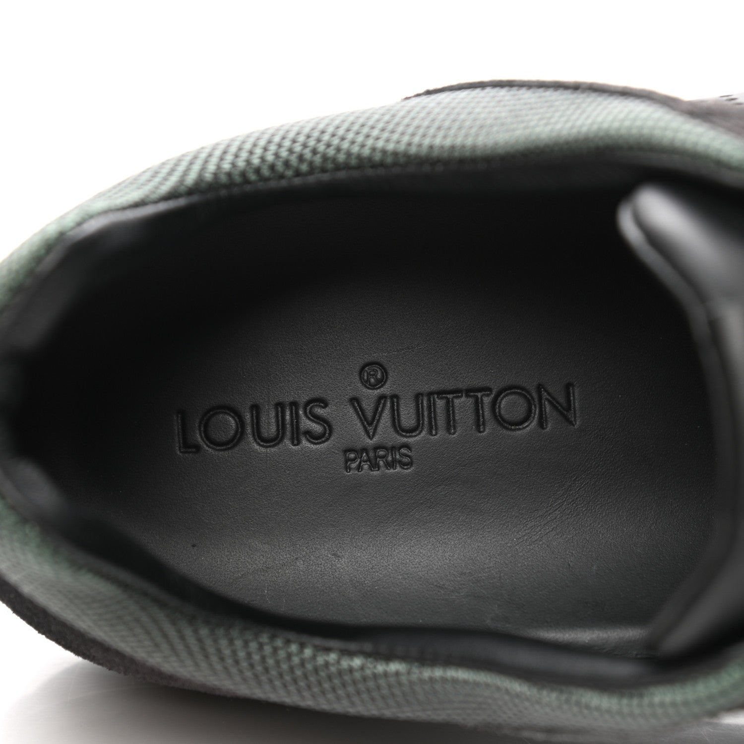 Louis Vuitton Suede Calfskin Dream On Low Top Sneakers 9 Black Green 6 of 12