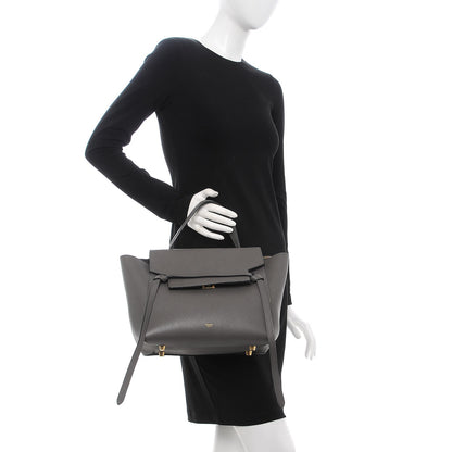 Celine Grained Calfskin Mini Belt Bag Grey 2 of 8