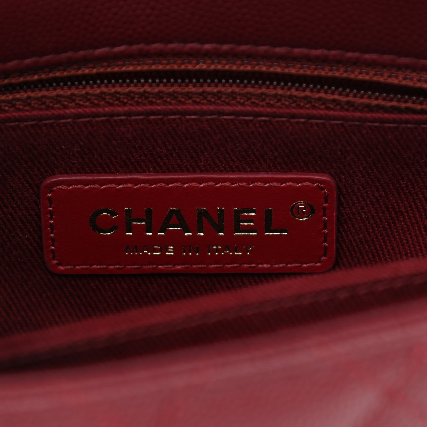 Caviar Quilted Extra Mini Coco Handle Flap Burgundy