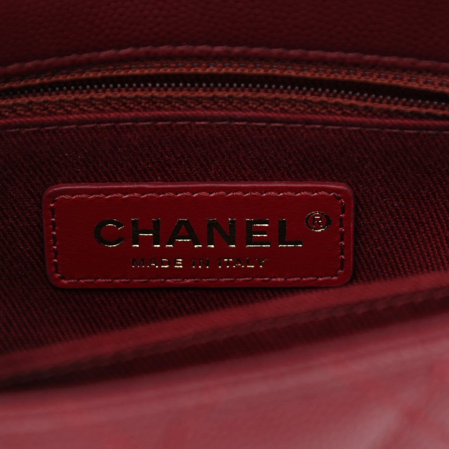 Chanel Caviar Quilted Extra Mini Coco Handle Flap Burgundy 6 of 11
