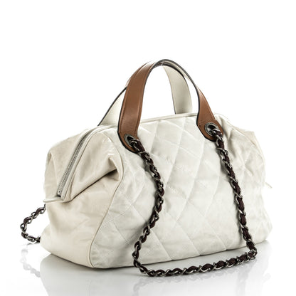 Chanel Iridescent Calfskin Small In The Mix Tote White 3 of 8