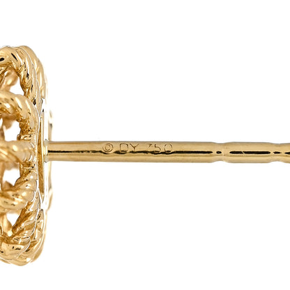 David Yurman 18K Yellow Gold Diamond 10mm Starburst Earrings 4 of 4