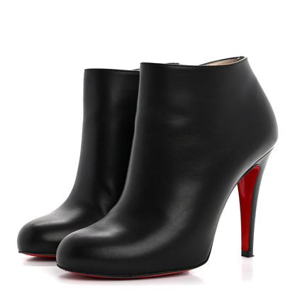 Christian Louboutin Calfskin Belle 100 Ankle Boots 37 Black 4 of 12