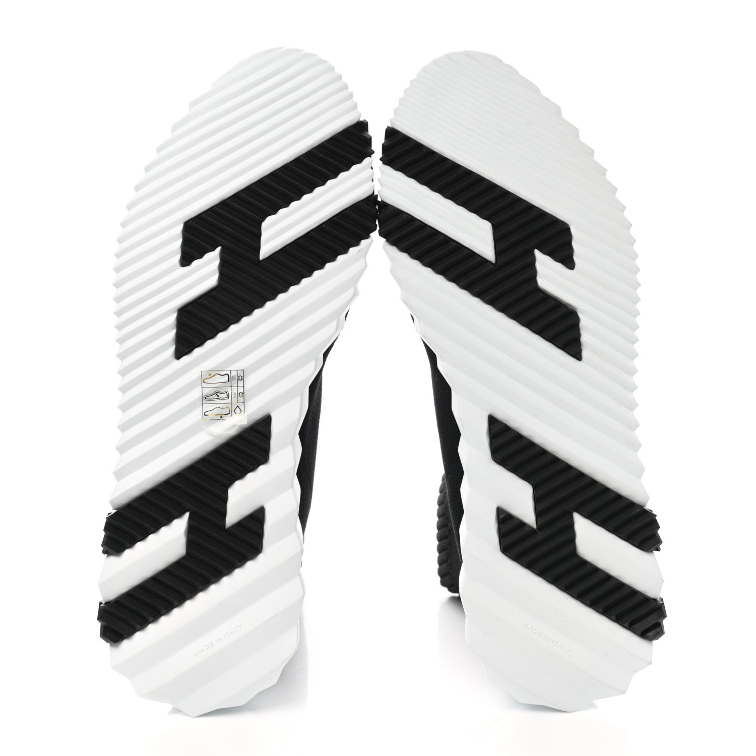 Hermes Technical Canvas Goatskin Fun Sneakers 39 Black White 5 of 9