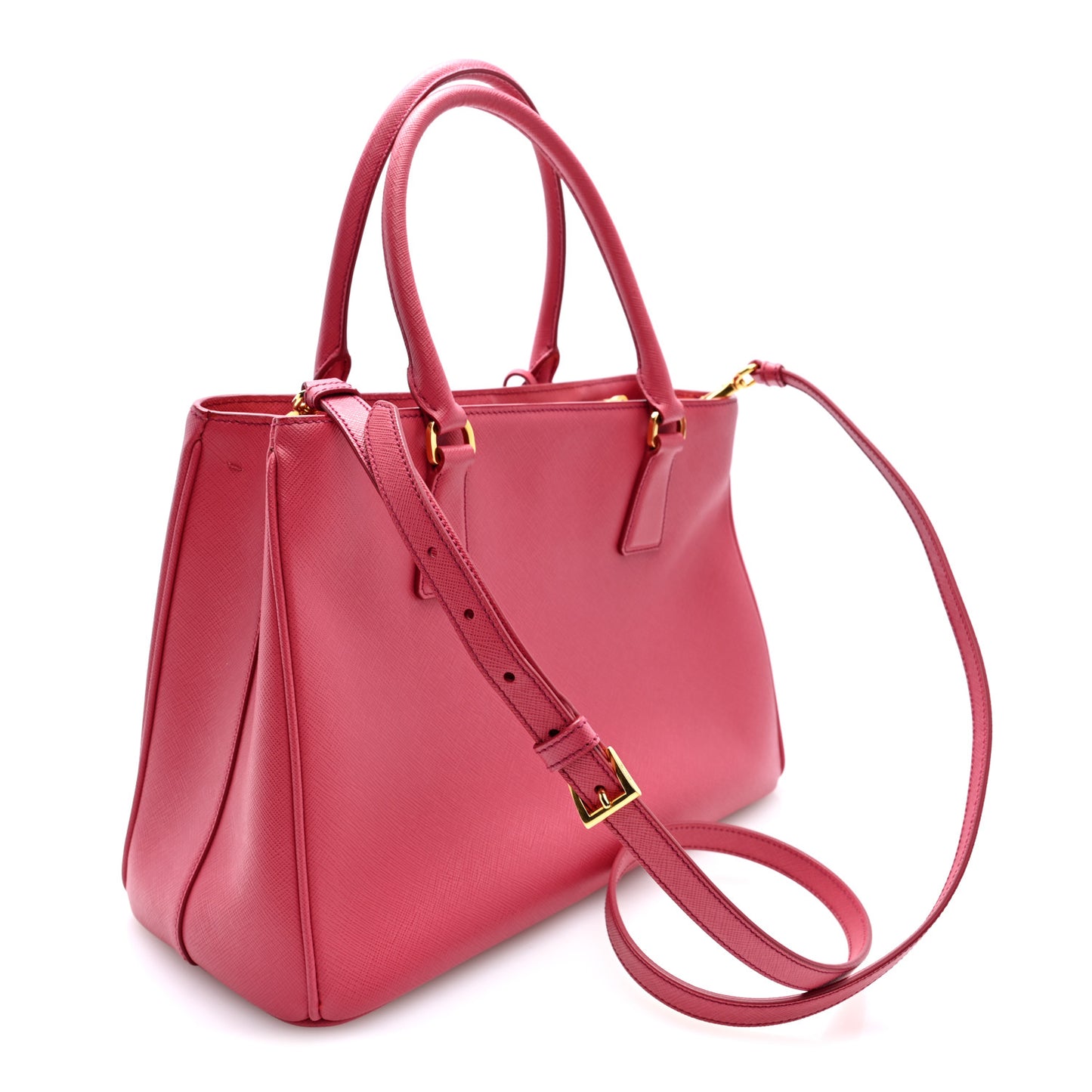 Saffiano Medium Galleria Double Zip Tote Peonia