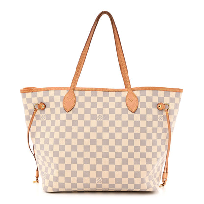 Louis Vuitton Damier Azur Neo Neverfull MM Rose Ballerine 3 of 13