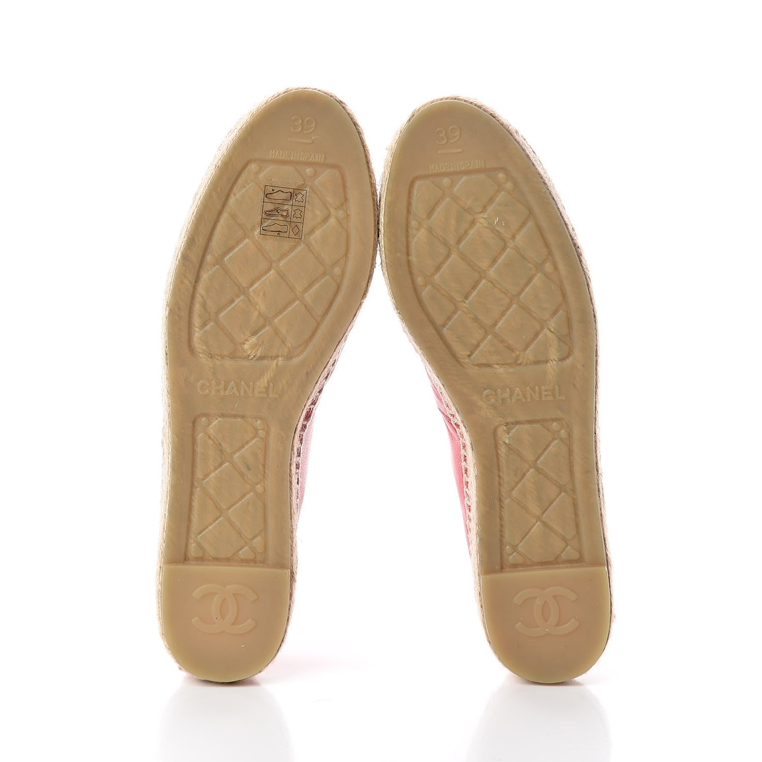 Chanel Lambskin CC Espadrilles 39 Red 7 of 8