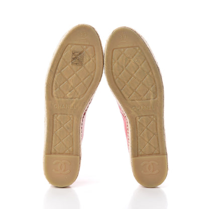 Chanel Lambskin CC Espadrilles 39 Red 7 of 8