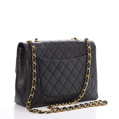 Chanel Lambskin Quilted Jumbo Single Flap Black 3 of 8