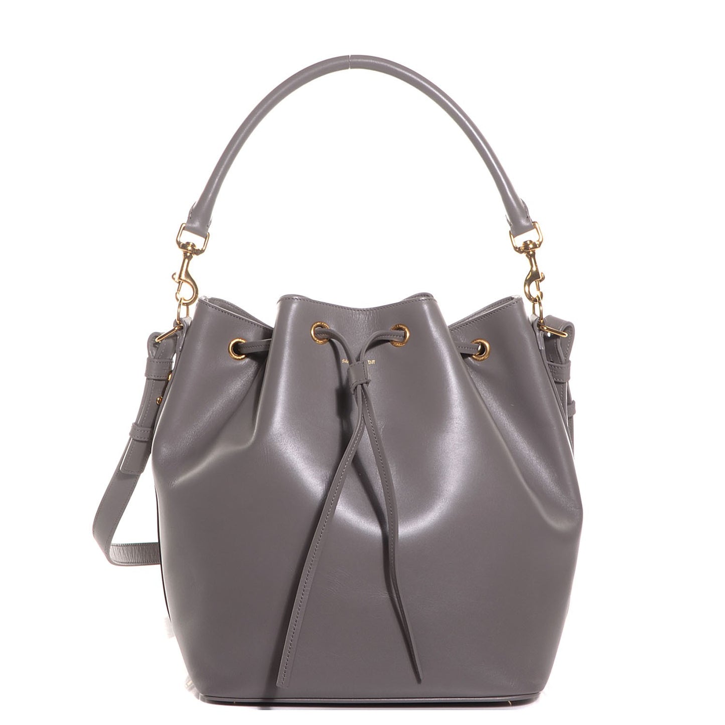 Calfskin Medium Emmanuelle Bucket Bag Fog