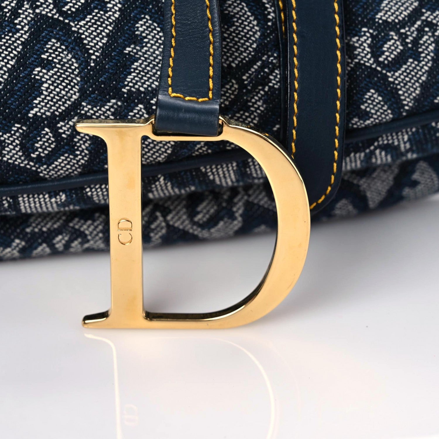 Christian Dior Monogram Saddle Bag Blue 10 of 10