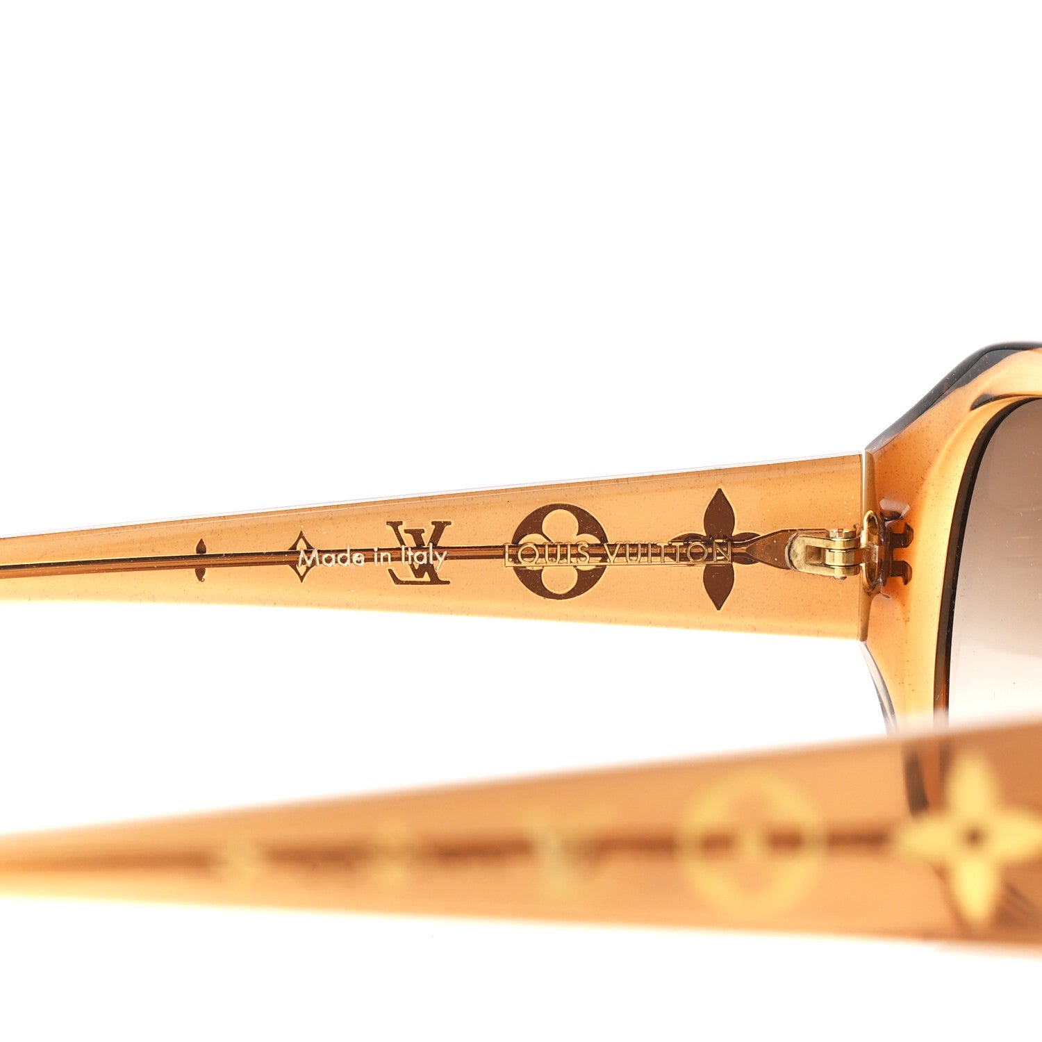 Louis Vuitton Acetate Obsession GM Sunglasses Z0460W Brown Glitter 5 of 8