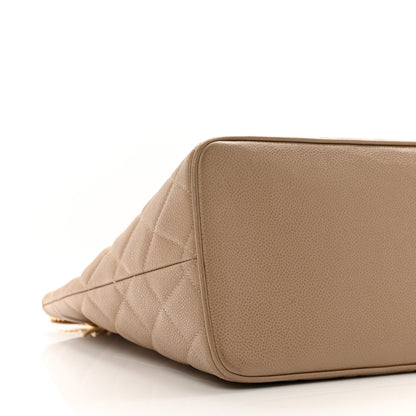 Chanel Caviar Quilted Medallion Tote Beige 10 of 11