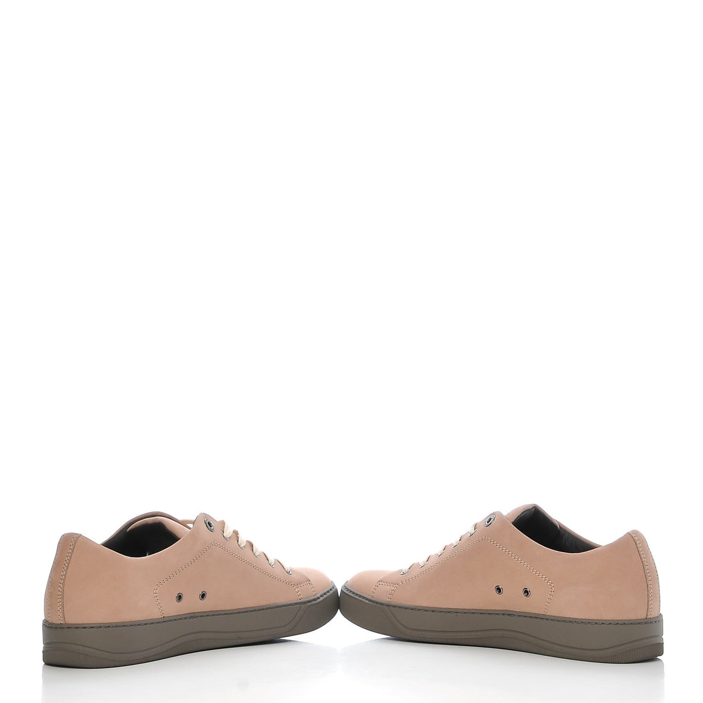 Mens Nubuck Contrast Sole Sneakers 7 Pale Pink