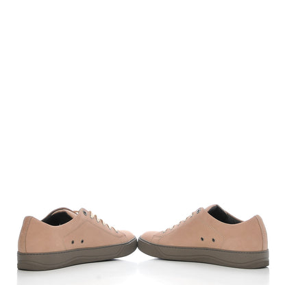 Lanvin Mens Nubuck Contrast Sole Sneakers 7 Pale Pink 5 of 10