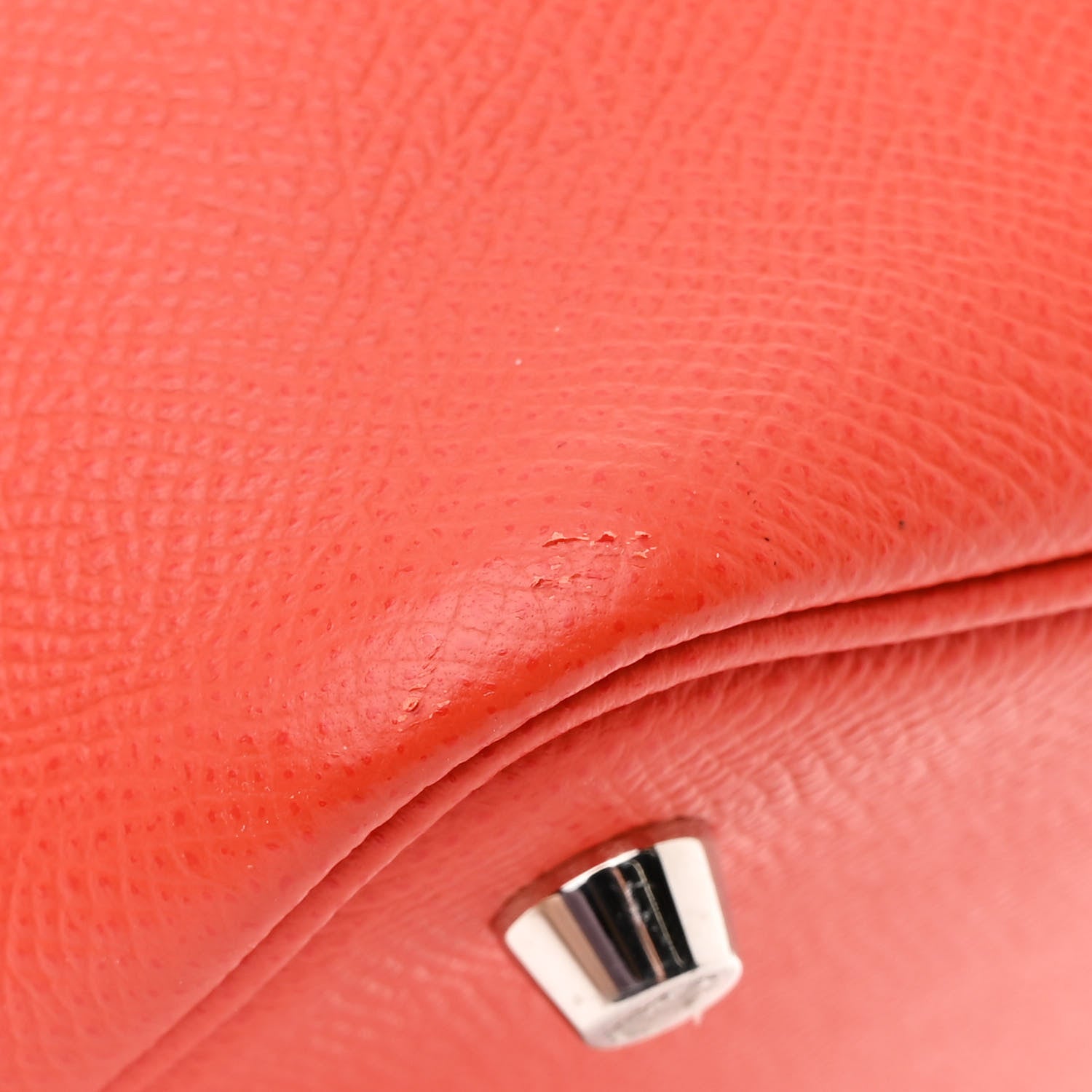 Hermes Epsom Tressage De Cuir Picotin Lock 18 PM Capucine Celeste Rouge H 12 of 12