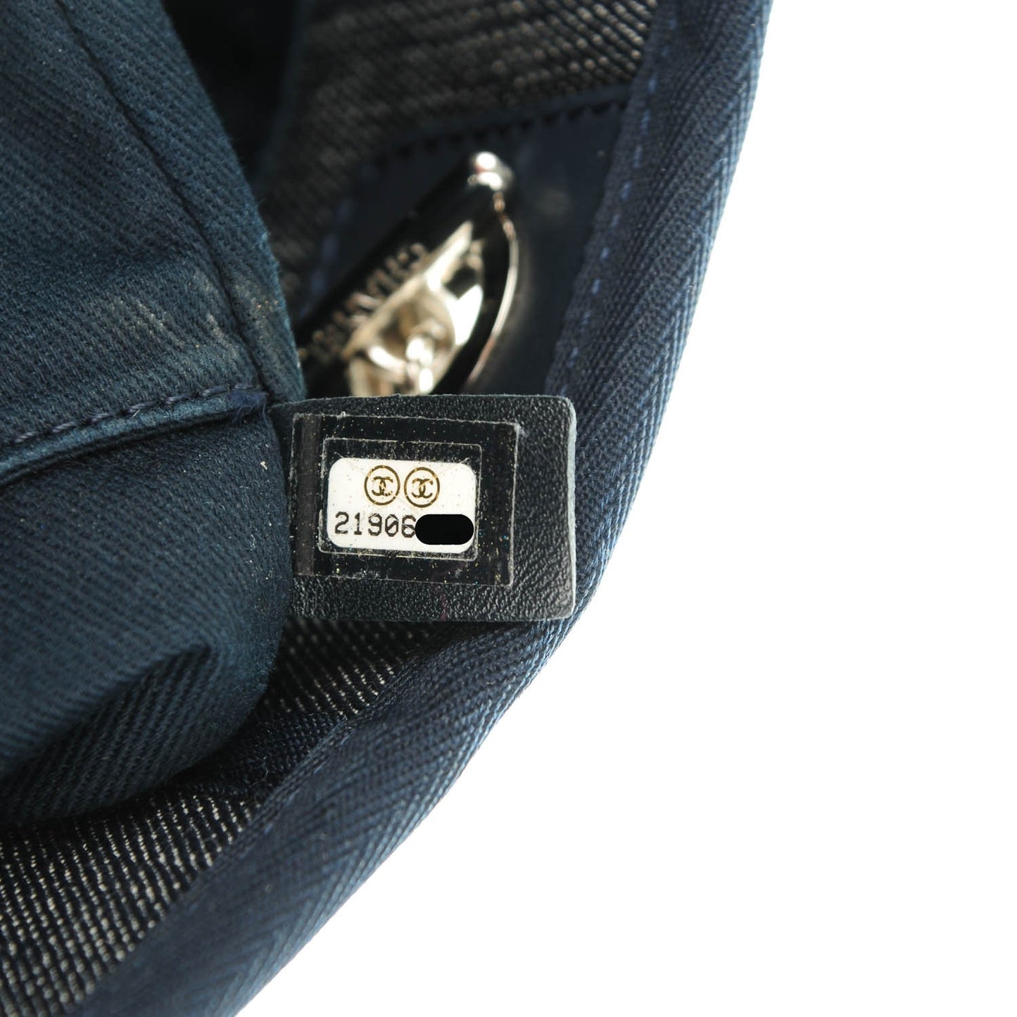 Canvas Small Deauville Tote Dark Blue