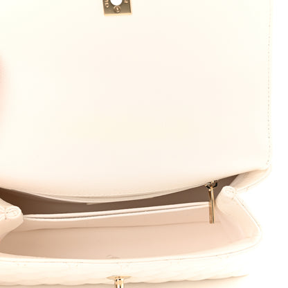 Chanel Caviar Quilted Mini Coco Handle Flap White 5 of 11