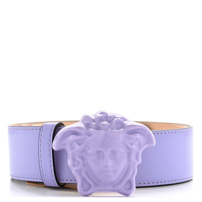Versace Calfskin Tonal 3cm La Medusa Belt 90 36 Purple 1 of 7