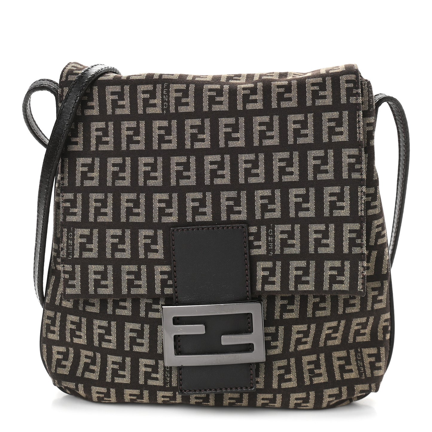 Zucchino Vitello Tube Messenger Bag Testa di Moro Beige