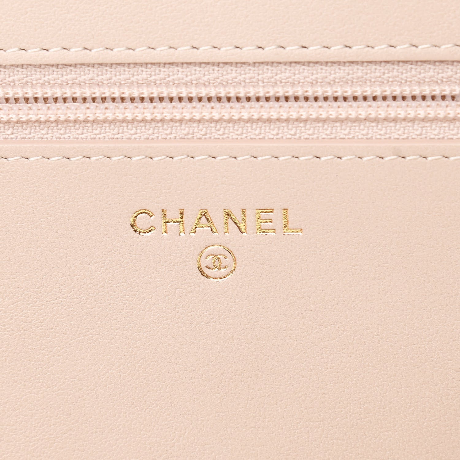 Chanel Caviar Quilted Boy Wallet On Chain WOC Light Beige 5 of 11