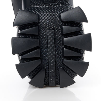 Prada Rubber Knit Fabric Iridescent Mens Cloudbust Thunder Sneakers 8 Black 7 of 9