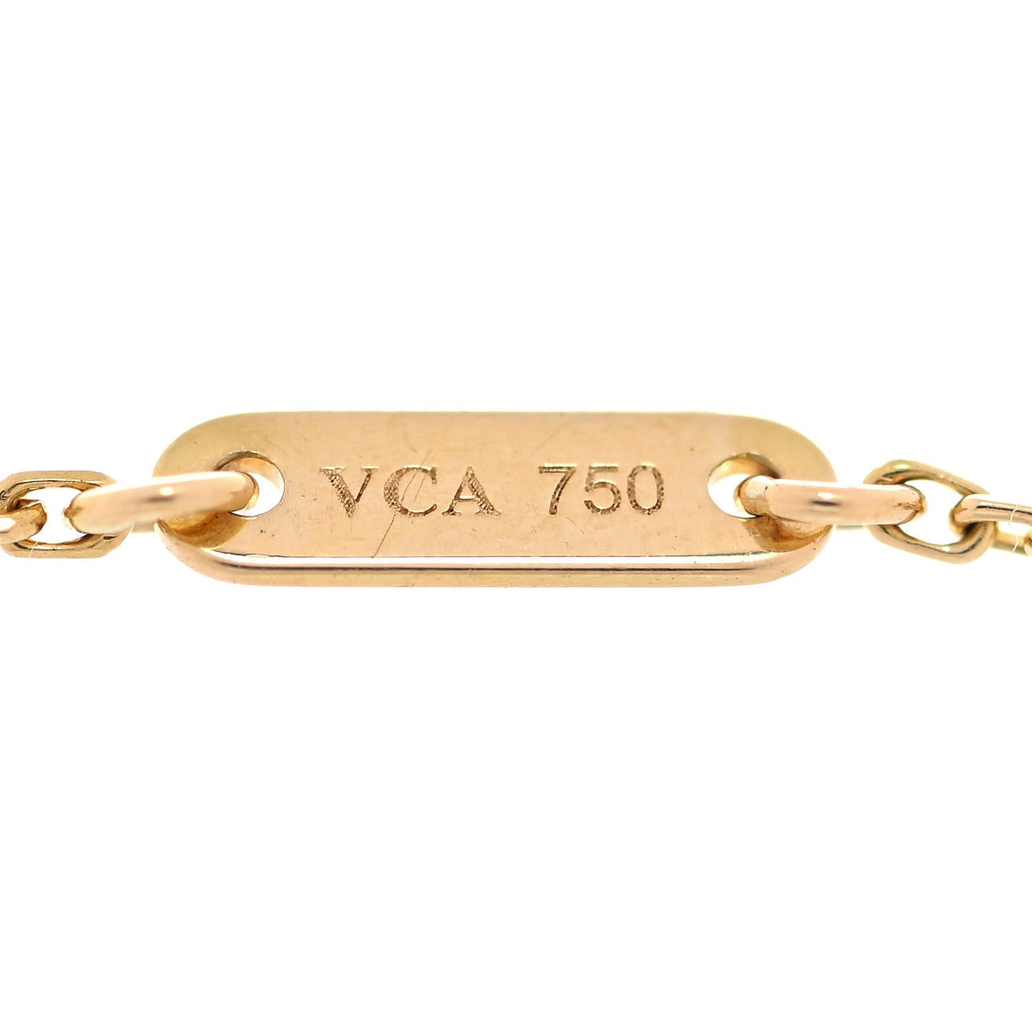 18K Yellow Gold Mother of Pearl Sweet Alhambra Bracelet