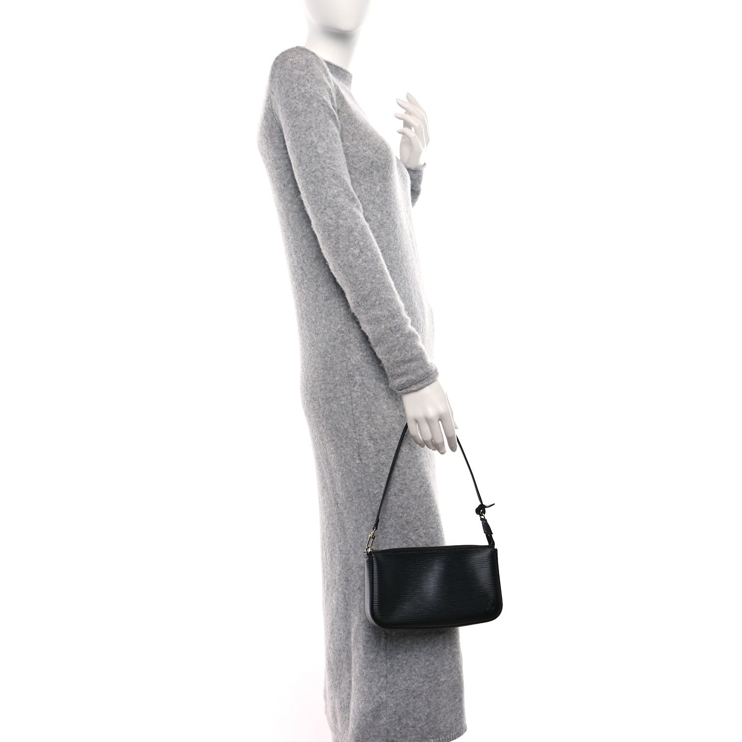 Louis Vuitton Epi Pochette Accessories NM Black 2 of 11