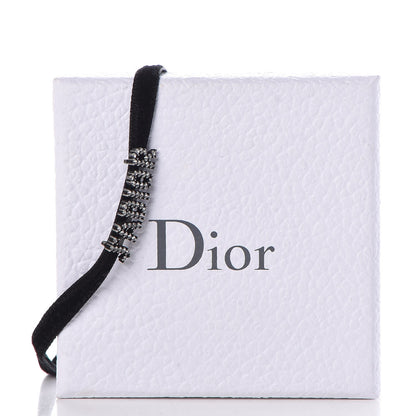 Christian Dior Velvet Crystal J’Adior Choker Necklace Black 6 of 6