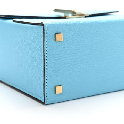 Hermes Chevre Mysore Cinhetic Boxy Top Handle Bag Bleu De Nord 9 of 12