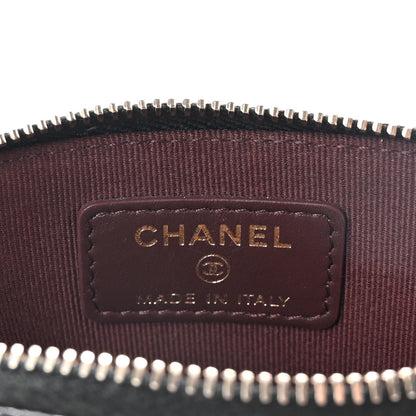 Chanel Caviar Quilted Zip Card Holder Wallet Black 6 of 8