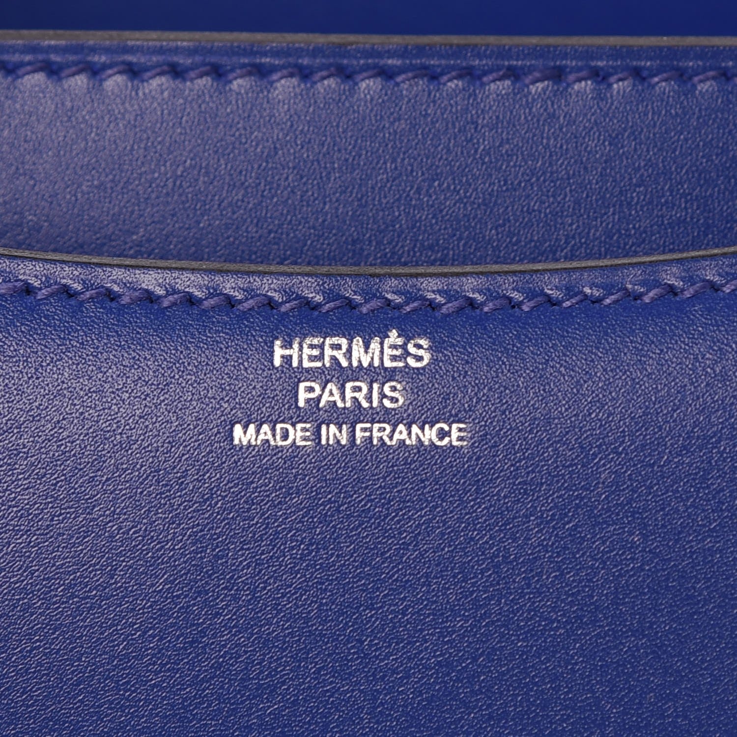 Hermes Tadelakt Constance 18 Bleu Electrique 6 of 8