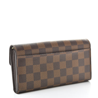 Louis Vuitton Damier Ebene Sarah Wallet NM 3 of 12