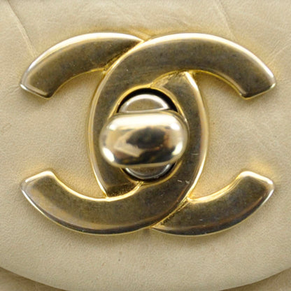 Chanel Aged Calfskin Medium Double Flap Beige 5 of 10